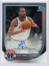 2025-26 Bowman Chrome Alex Sarr Auto Signed Card Autograph Wizards BCA-AS NBA