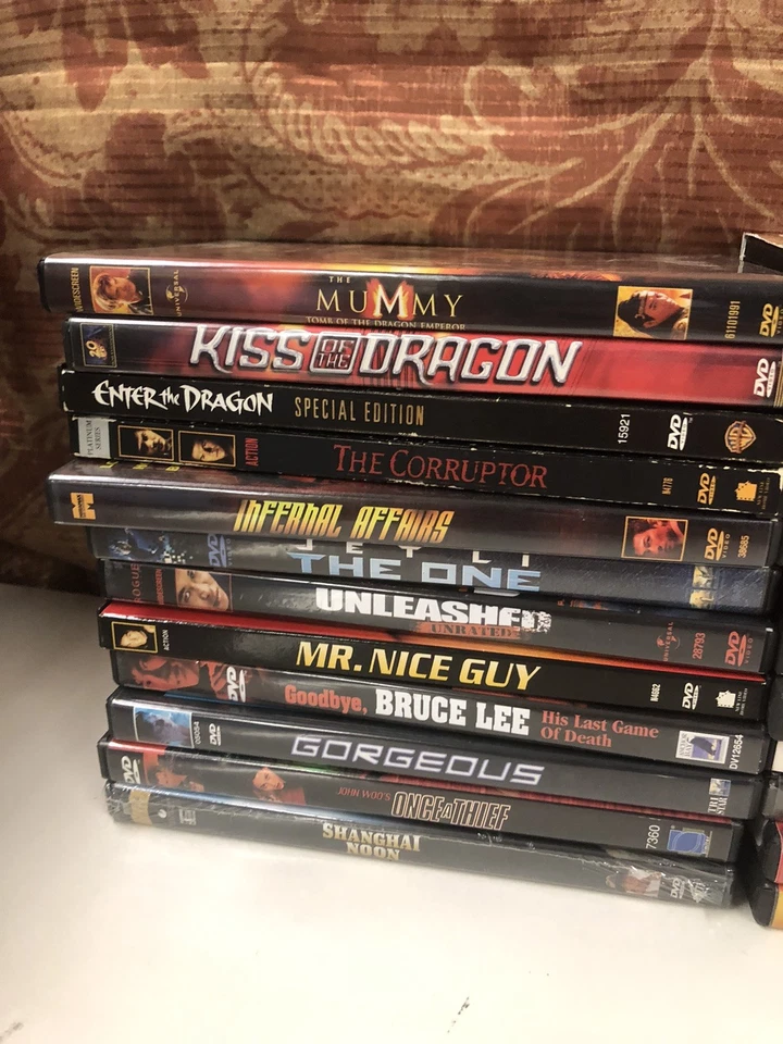 Lot of 24 Kung Fu & Martial Arts DVDs – Jackie Chan, Jet Li, Bruce Lee - Image 2 of 4