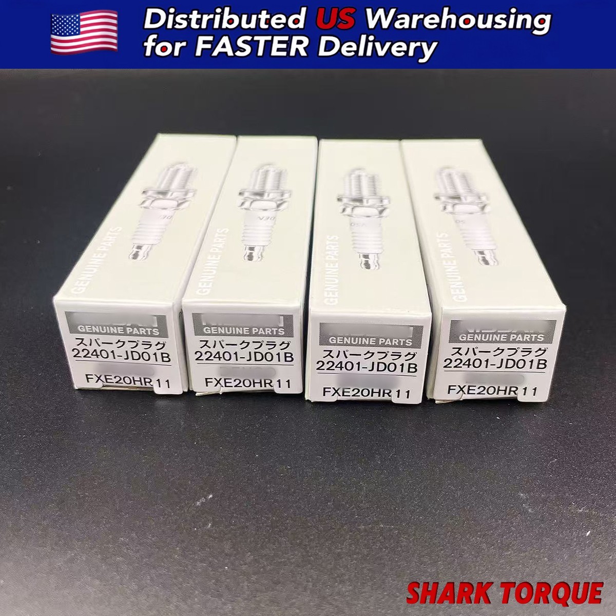 4X FXE20HR11 Iridium Spark Plug For Nissan Cube Versa Altima Sentra 22401-JD01B
