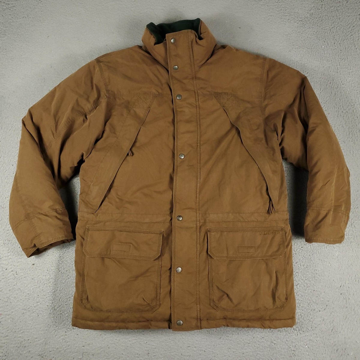 LL Bean Baxter State Parka Jacket Mens Medium Goose Down Winter Coat  Outdoors