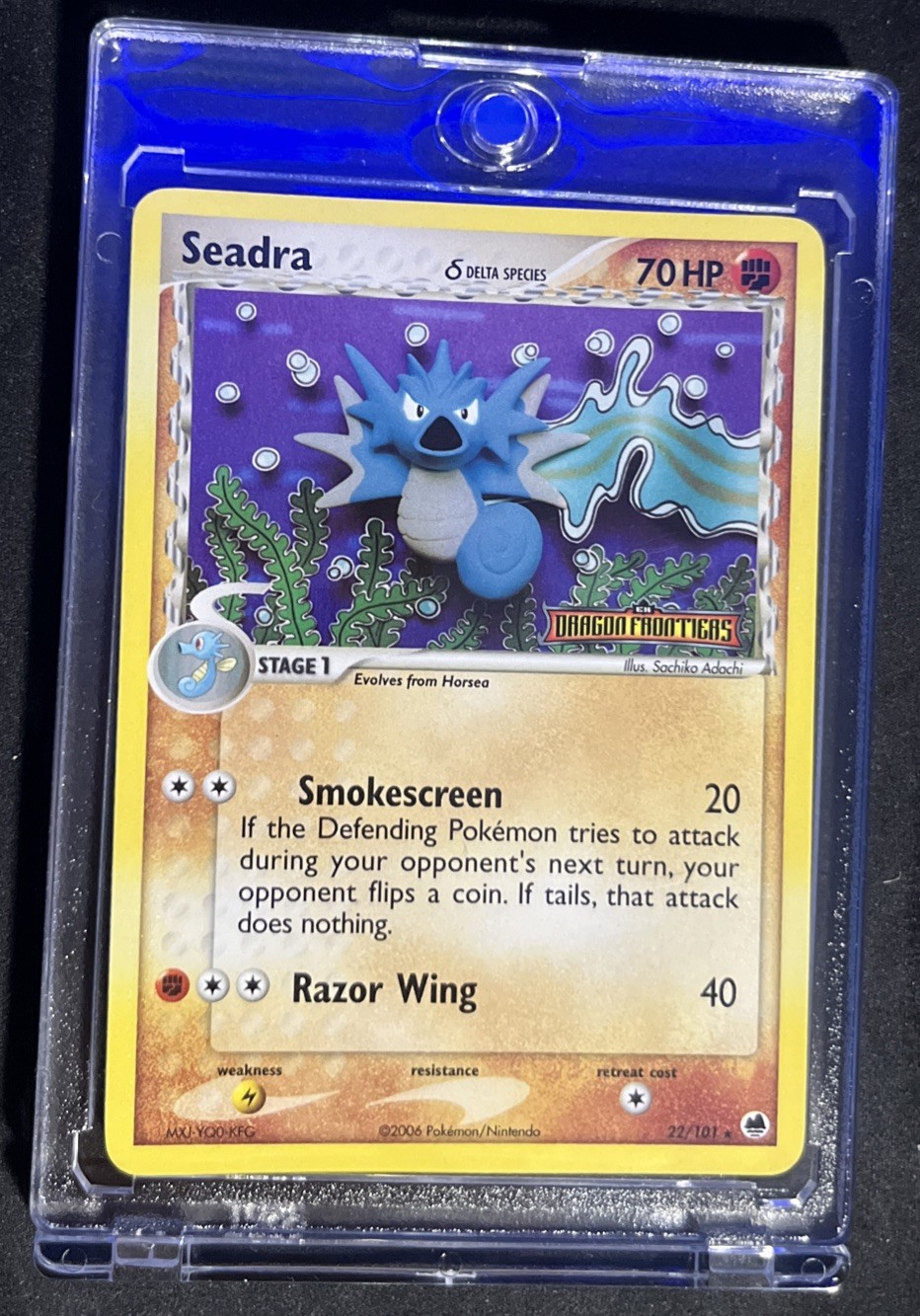 Pokémon TCG Seadra 22/101 Rare Dragon Frontiers Reverse Holo - NM