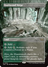 Hushwood Verge (Borderless) - Normal NM MTG Duskmourn: House of Horror