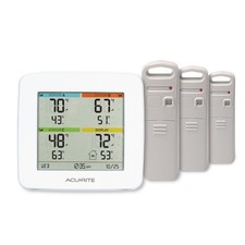 AcuRite (01094M) Four-Zone Temperature and Humidity Station with WHITE