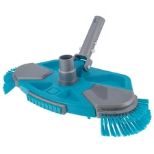 Deluxe Weighted Pool Vacuum Head With Side Brushes, Swivel Connection, Ez Clip H