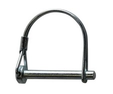 Snap Safety Pin Round Two Wire 1/4 x 1-3/4 Steel ZC (30 Pieces)