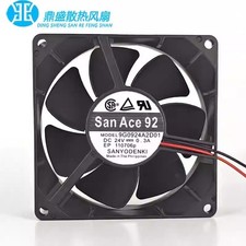 1PCS Sanyo 9G0924A2D01 DC24V 0.3A 92*32MM 2-Wire Cooling Fan