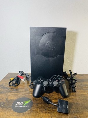Sony PlayStation 2 FAT PS2 SCPH-30001 Black Bundle Controller Cables Game TESTED