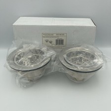 Westbrass D2145 Kitchen Basket Strainers 3.5" Sink Opening Satin Nickel - 2 Pack