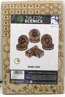 TTCombat TTSCW-SFX-083 Radio Dish (Sci-Fi X) 10mm Terrain Kit Scenery Building
