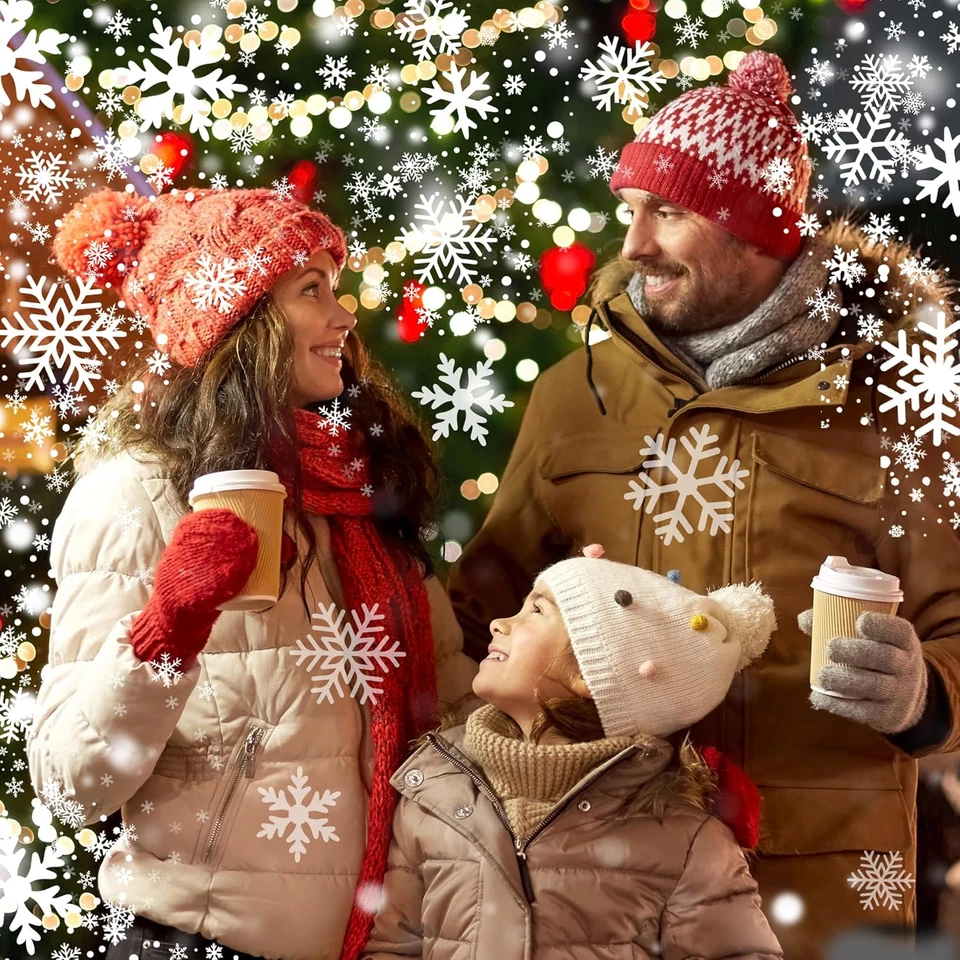 Luces Proyector Navidad Exterior, GUSODOR Proyector Dinámico Copo de Nieve IP65 Wat Foto 4 de 4