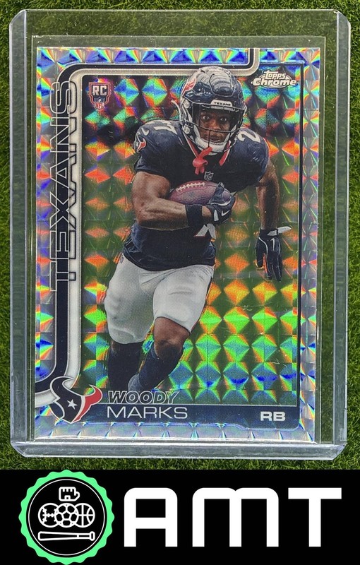 Woody Marks RC 2025 Topps Chrome Geometric Refractor Rookie Houston Texans #372