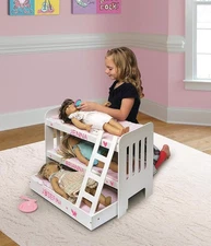 Doll Bunk Bed Trundle Fits 3 18 in Baby Dolls American Girl Toys Christmas Gift