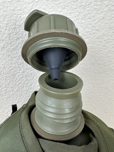 US Military 3 Pc Set Canteen Stainless Cup Green Nylon Cover Pouch w/ Belt Clips - Picture 12 of 20