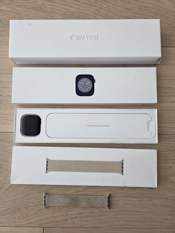 Box And Strap Only - Apple Watch Series 8 41mm Midnight A2770 MNPC3LL/A