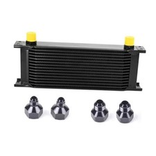 15 Row AN10-10AN Stacked Plate With 6AN 8AN Adapter 15 Row-BK Oil Cooler