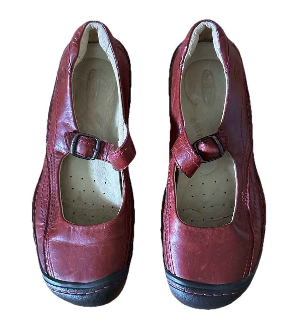 Scarpe Keen Mary Jane donna taglia 10 rosso mattone