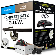 Anhängerkupplung abnehmbar für TOYOTA Aygo Fliessheck +E-Satz AHK