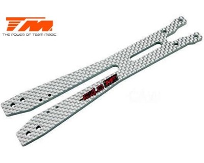 Team Magic E4D-MF Composite Oberdeck Weiss TM503403W 