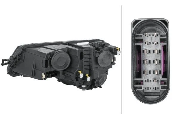 HELLA 1LG 354 855-081 Headlight Right Hybrid H8 W5W H7 PWY24W 12V Fits Skoda - Image 2 of 4