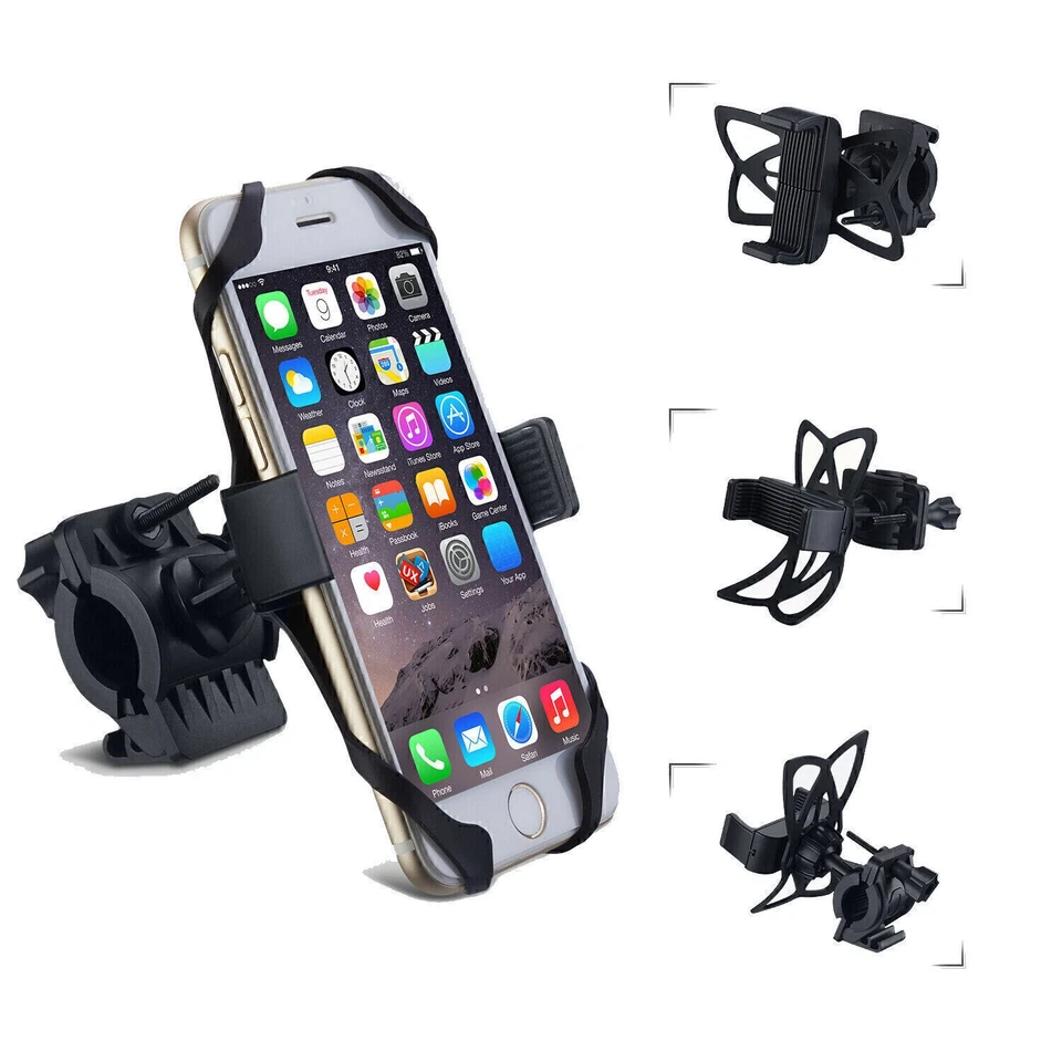 Mount Motorcycle Bicycle MTB Bike Handlebar Holder Universal For Cell Phone . - Image 2 of 4