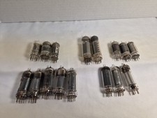 16- Vacuum Tubes Assorted MIX BLCB, GE, 6BY8, RCA, SYLVANIA USA TESTED IN 2010