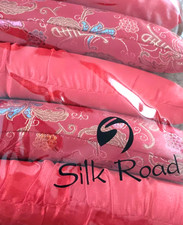 Set of 10 Vintage Padded Satin Hangers by Silk Road. New in original package.