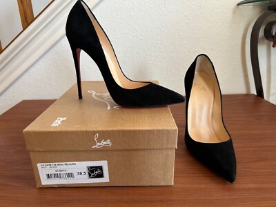 NEW IN BOX* rare authentic Christian Louboutin So Kate black suede