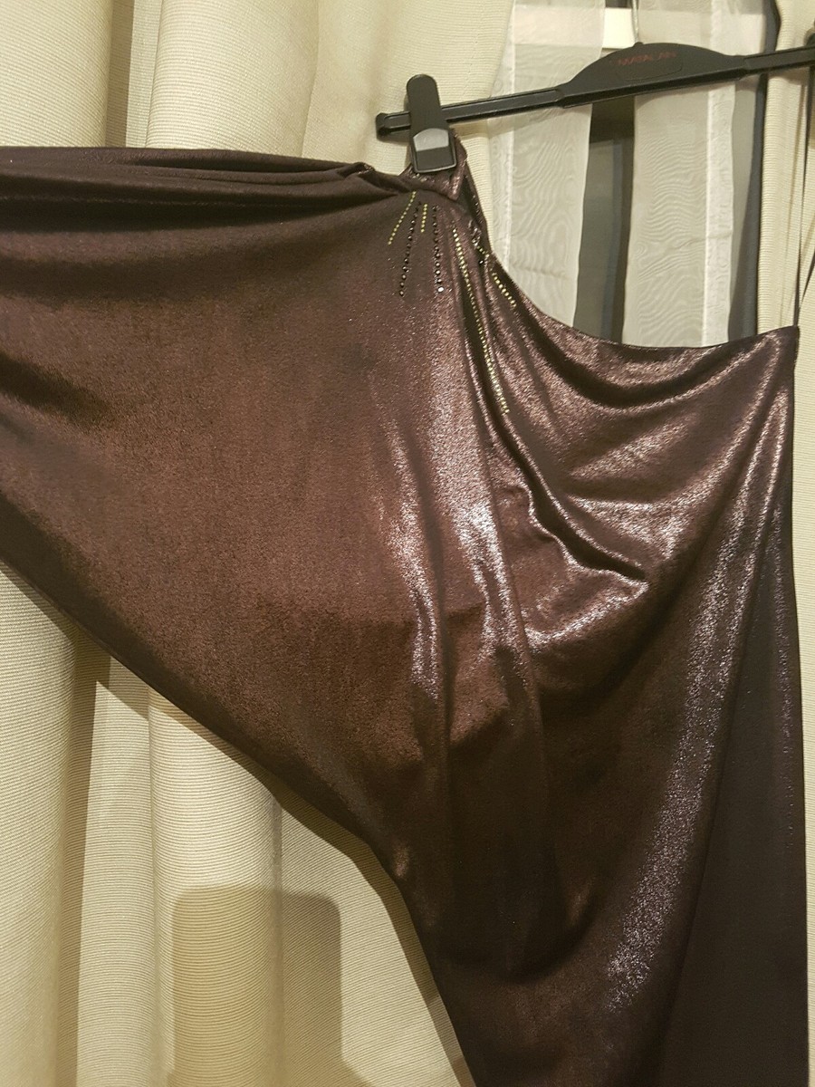 Robe Mini Brillante River Island - Chocolat Noir - Taille 8 - Pour Soirée, Club Ou Cocktail