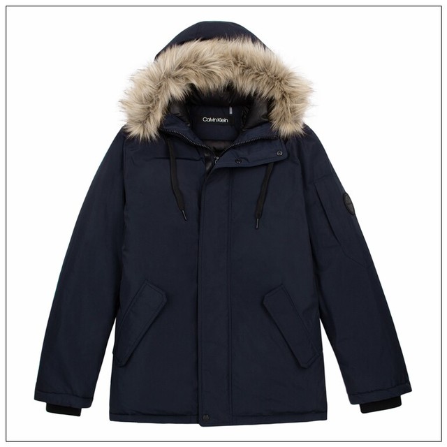 calvin klein green parka