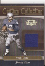 2006 Donruss Threads Century Collection Materials  Yale Lary  Detroit Lions /250