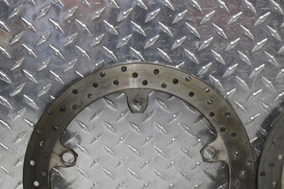 2004 BMW K1200RS ABS FRONT BRAKE DISC ROTOR SET 4.96MM - Image 2 of 4