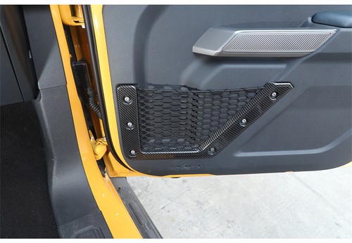 For Ford Bronco 4Door 2021+ Interior Door Net Pocket Frame Trim ABS