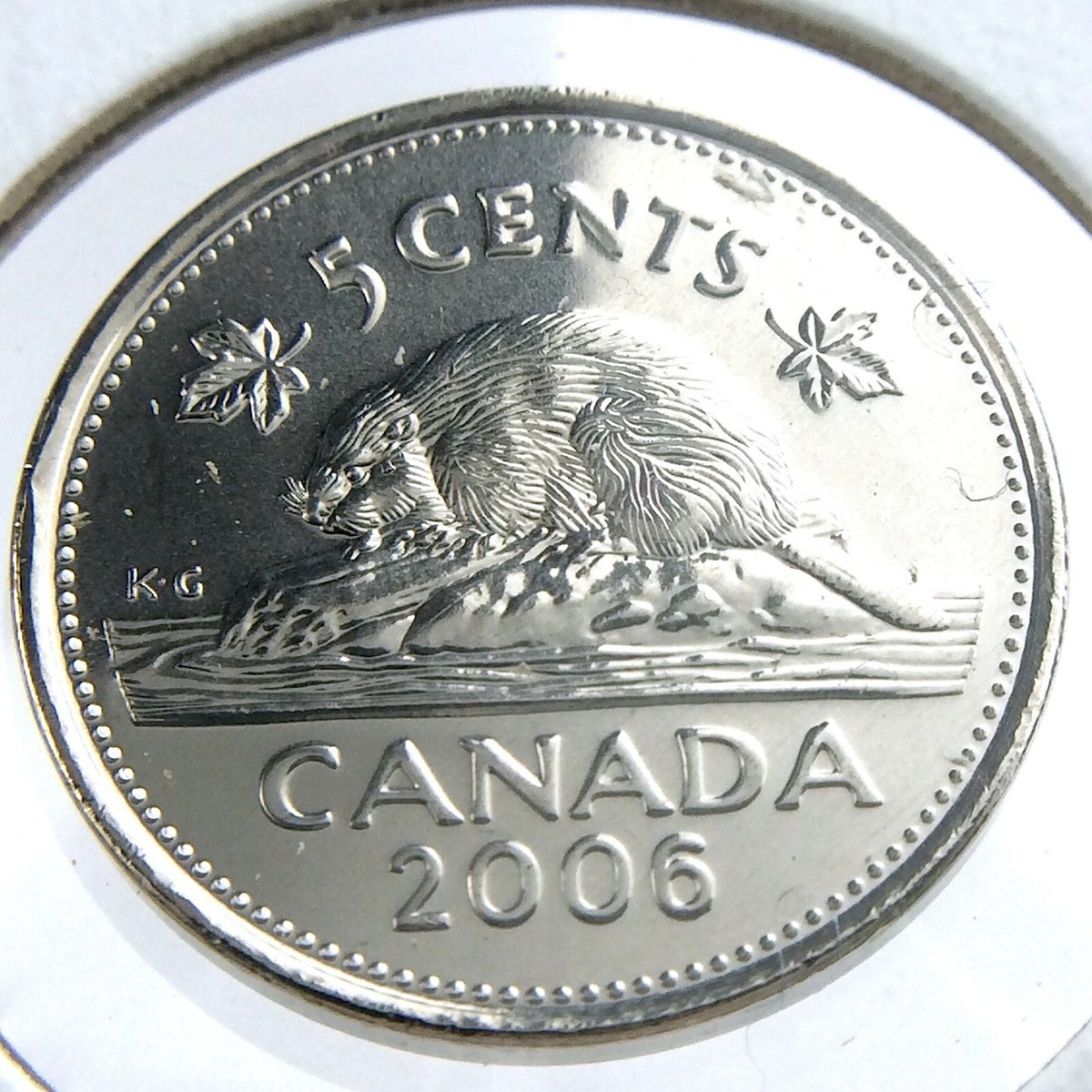 ナミネ　オルゴナイト　5点 2006 Canada 5 Cents Nickel Canadian Brilliant Uncirculated Coin