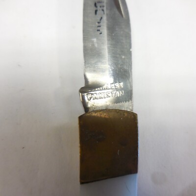 Vintage Pakistan Stainless Steel Folding Pocket Knife | eBay