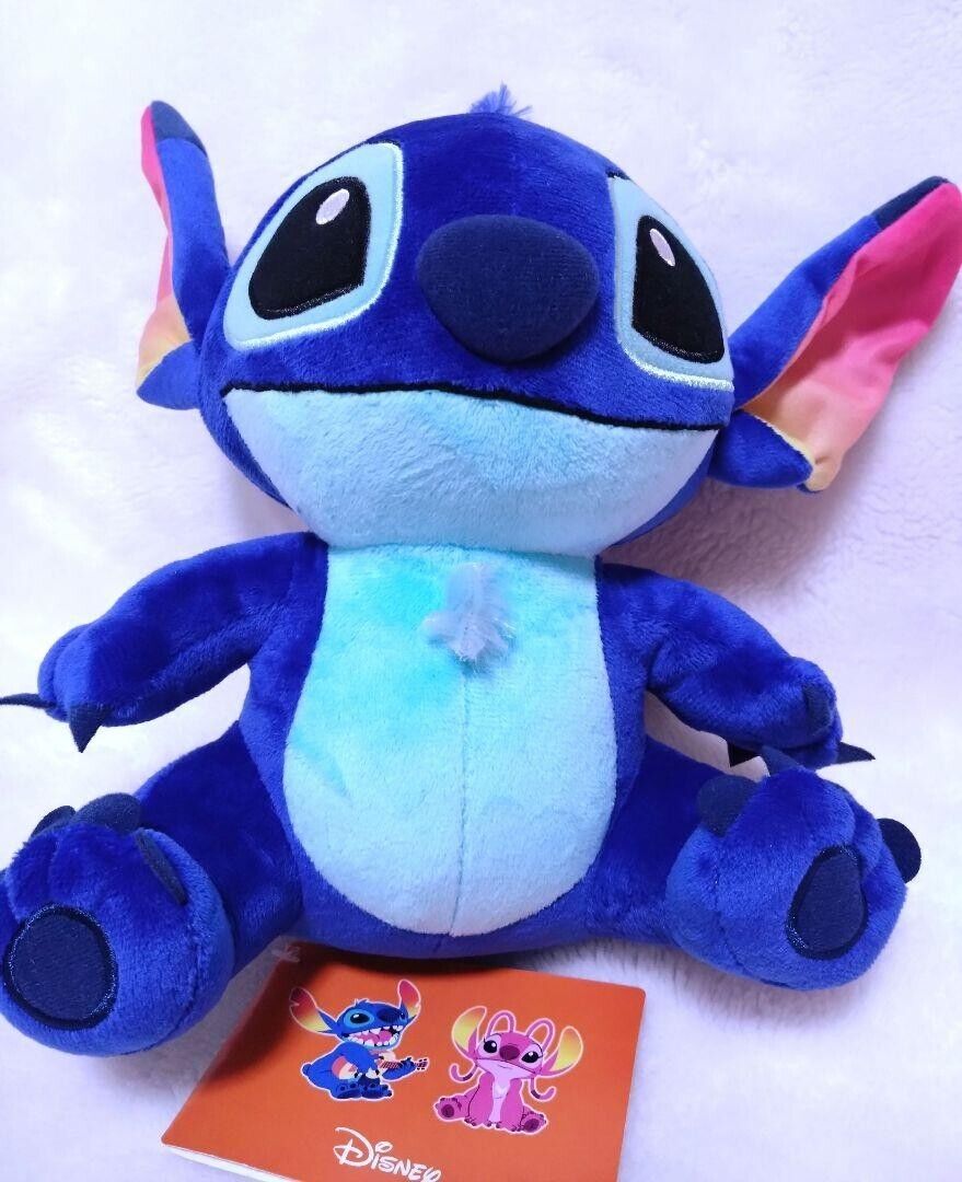 Peluche Stitch Ange Disney Store monstre bleu Angel 22 cm