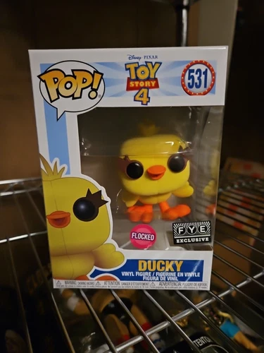 Funko Pop! Vinyl: Pixar - Ducky (Flocked) - FYE (Exclusive) #531 Vaulted