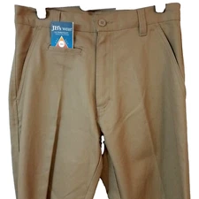 JB's Wear Men's Work Pants Size 77R Khaki Drill Trousers Durable Comfort New