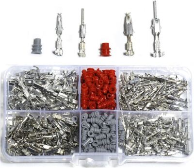 400Pcs Crimp Kontakte Pin Stecker Set KFZ Stecker Set Pin Lösewerkzeug Zree