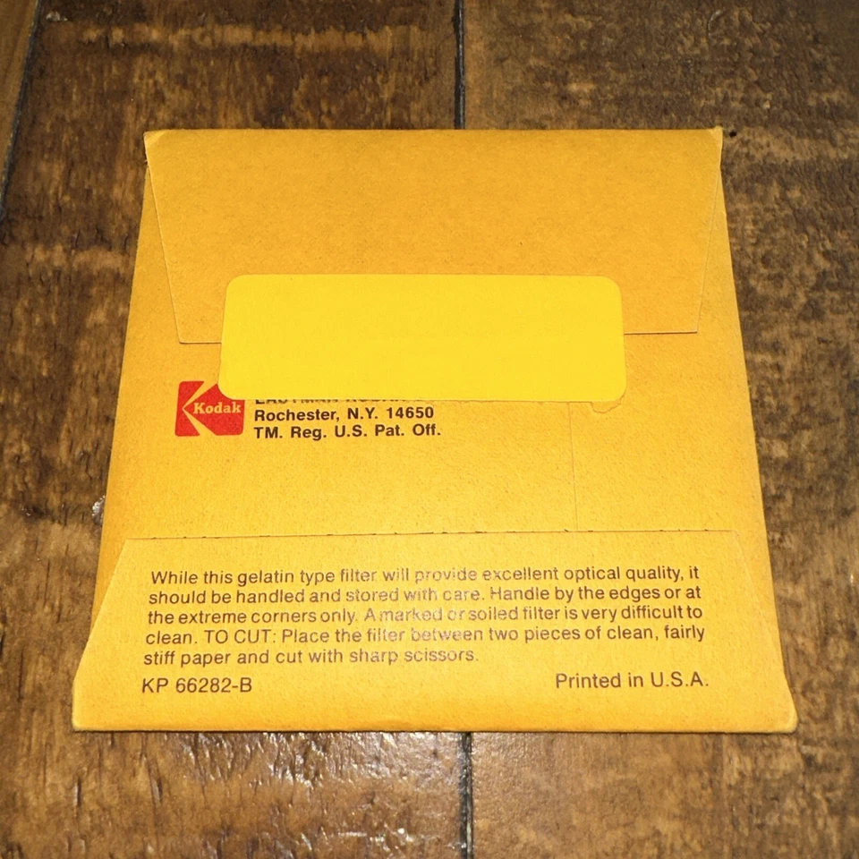 Kodak Wratten No. CC 30R Gelatin Filter - 149 6736 - 75x75mm 3x3" Square - Image 2 of 2