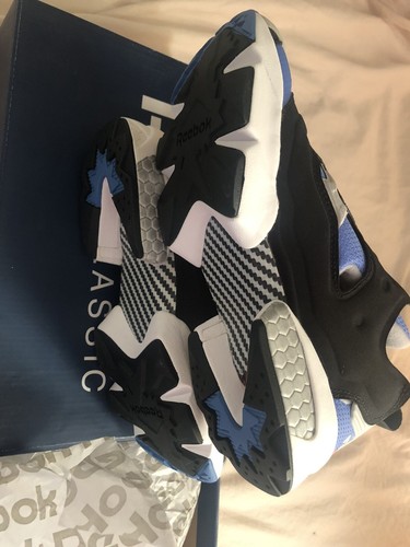 Men's Size 5 Reebok InstaPump Echo Blue Black White Fury OG Retro M48756 Classic - Picture 8 of 8