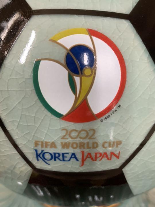 2002 FIFA World Cup Ceramic Soccer Ball Figurine Luxury Wooden