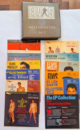 ELVIS The EP Collection Vol 2. 11 RARE UK 45 rpm 7" Vinyl LP Record Box set 1982 - Picture 1 of 21