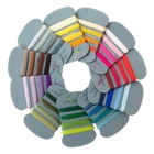 Kinkame 16 / 40m Silk Sewing Thread [ 11 Color Cards ]