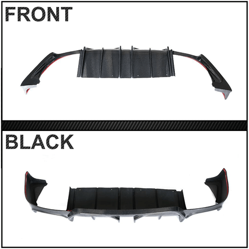 Carbon Heckdiffusor Diffuser Stoßstangen Heckansatz Für Maserati Ghibli 2014-21 - Picture 12 of 13
