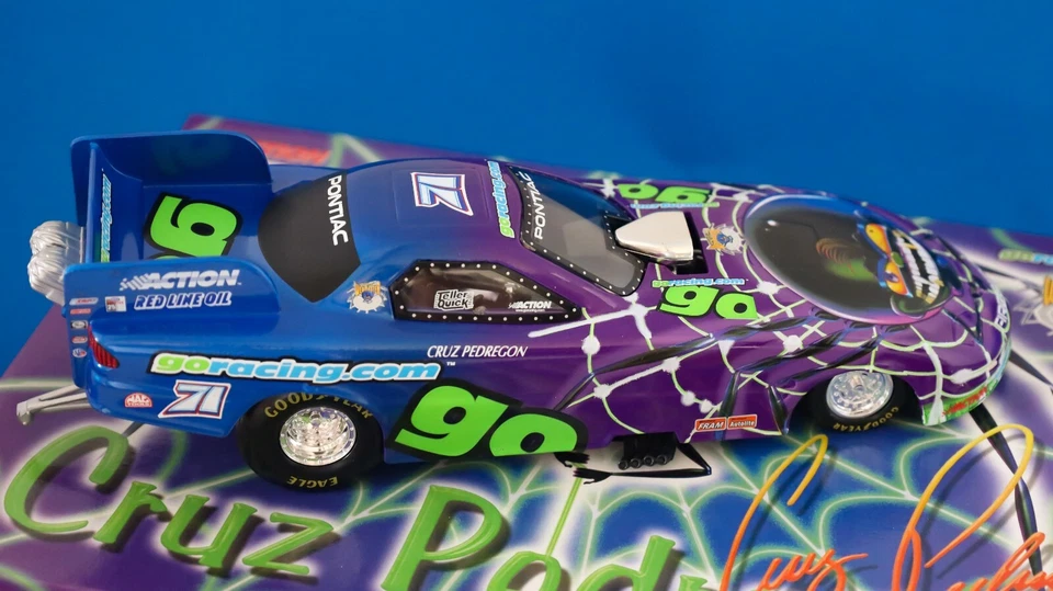 1999 ACTION 1/24 CRUZ PEDREGON GORACING.COM PONTIAC NHRA FUNNY CAR DIECAST - Image 4 of 4