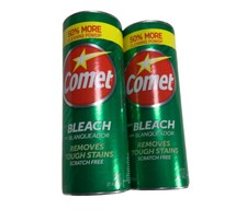  2 Comet Cleaner With Bleach Kitchen Bathroom Cleaner 21oz