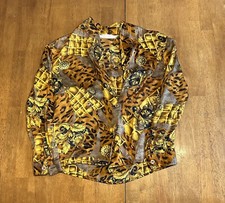 Vintage Brett Harrison Blouse Pure Silk 8 Gold