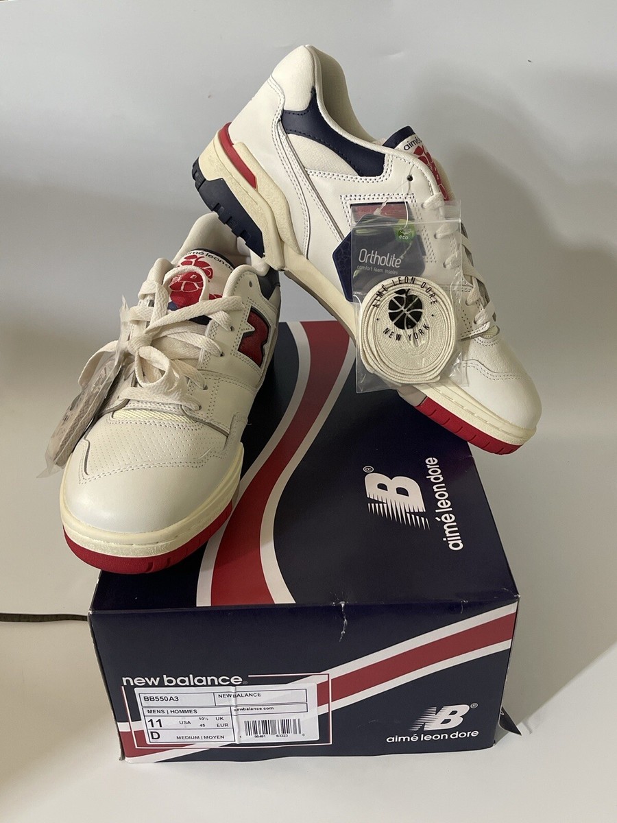 New‎ Balance Aimé Leon Dore 550 Men\'s Size 11.5 Red Navy USA BB5503 Limited hqdefault.jpg main image 4