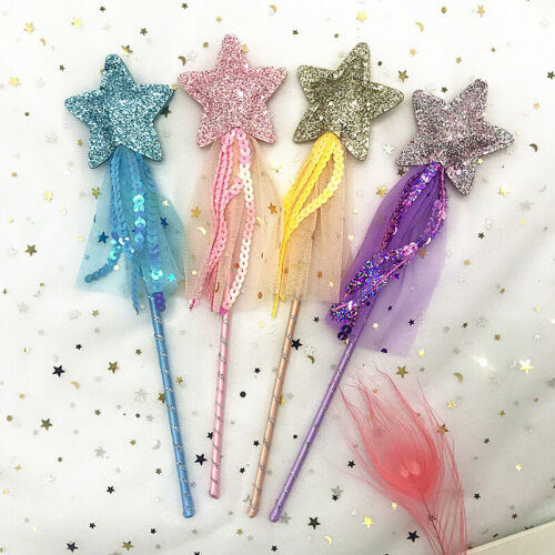 Sale Cute Dreamlike Five Pointed Star Fairy Wand Kids Stick Girl Birthday - Picture 1 of 10