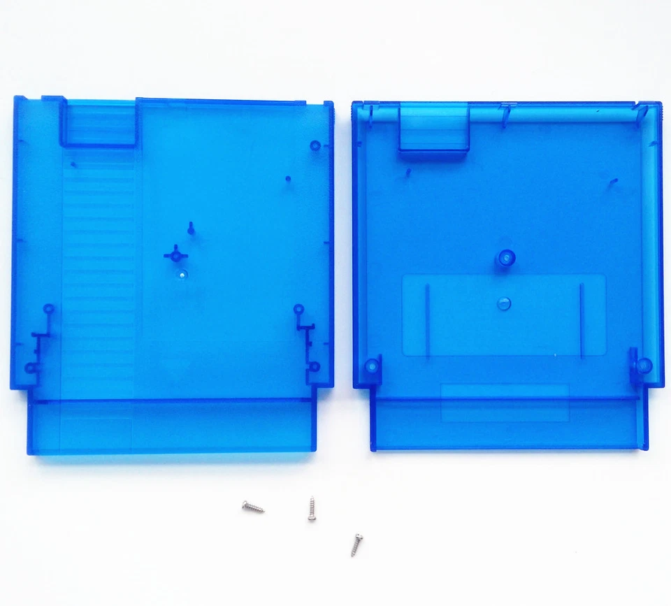 Clear Blue Case Cartridge Shell Cover For Nintendo Entertainment System NES - Image 4 of 4